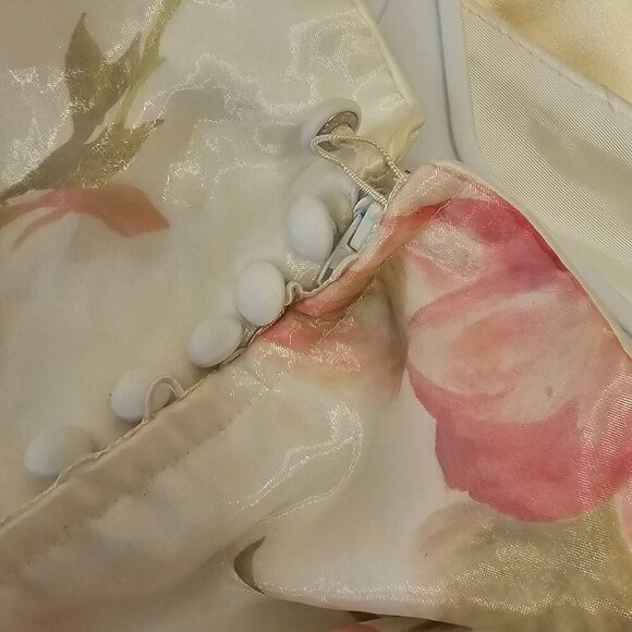 2pc Floral Wedding Dress Size 10 - Picture 9 of 9